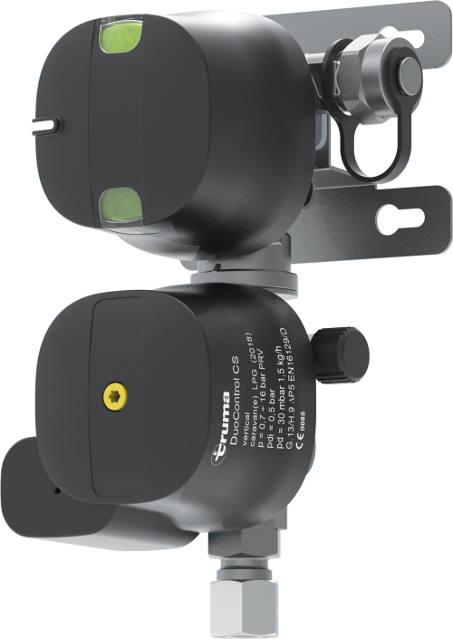Truma DuoControl CS Gasdruckregler für den Zweiflaschen-Betrieb Vertikal - Gasdruckregler Fahrzeug