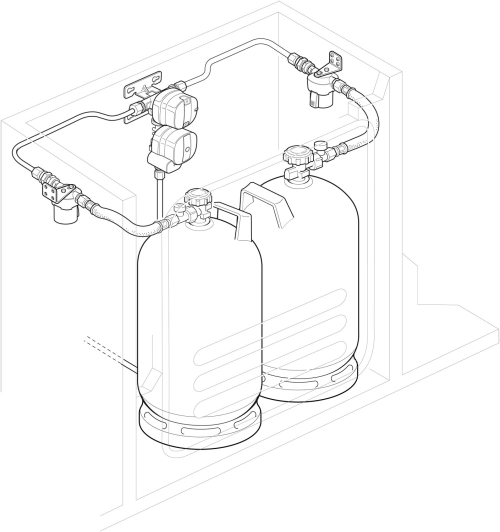 Truma Gasfilter 67 x 81 x 54 mm 2 teilig  - Gasfilter