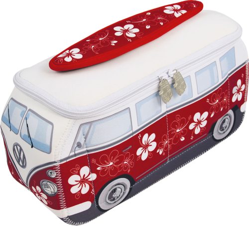 VW Collection T1 Bulli Neopren Universaltasche 4,5 Liter Rot - Kulturbeutel
