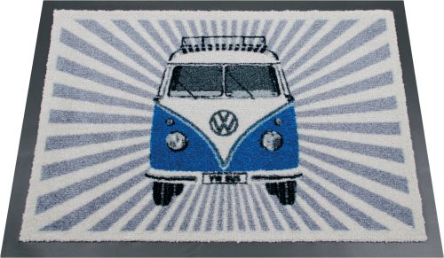 VW Collection T1 Bulli Strahlen Fußmatte Blau 70 x 50 cm - Fußmatten