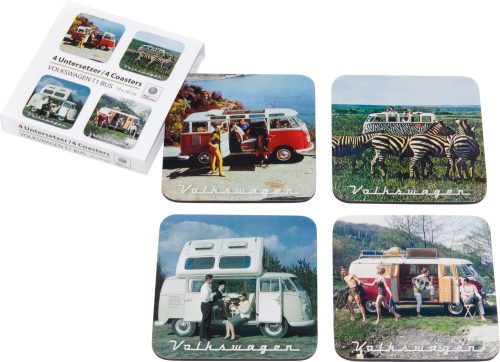 VW Collection T1 Bus Untersetzer 4er Set für Tassen Scenerie - Sonstiges Küchenzubehör