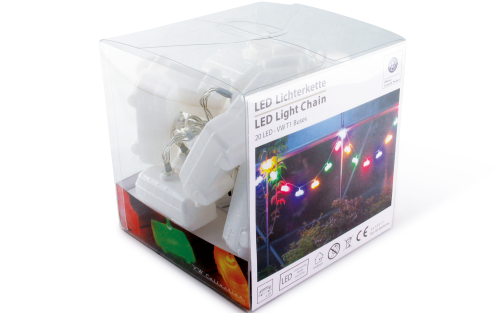 VW Collection Vento VW T1 3D Lichterkette bunt 3 m - LED Campingleuchten
