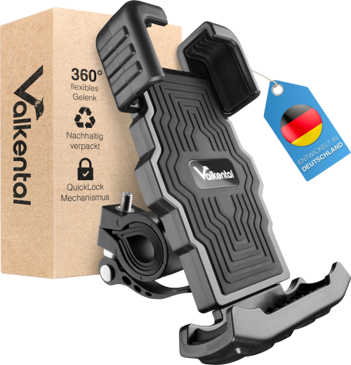 Valkental PhoneFix Handyhalterung für Fahrradlenker - Halterungen & Fächer