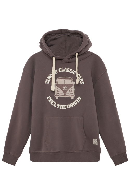 Van One Bulli Freundschaft Unisex Hoodie dunkelbraun XXXL - Damenshirts, -blusen & -pullover von Van One Classic Cars