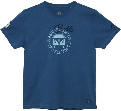 Van One Bulli Freundschaft Unisex T-Shirt blau M - Herrenshirts, -hemden & -pullover von Van One Classic Cars