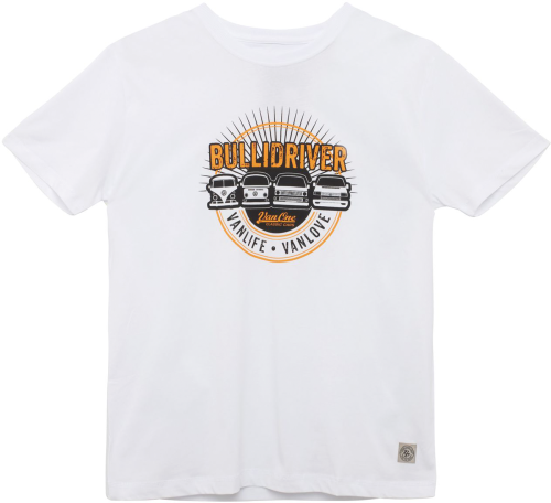 Van One Bullidriver Unisex T-Shirt weiß XXL - Herrenshirts, -hemden & -pullover von Van One Classic Cars
