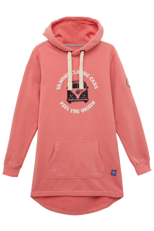 Vanone Bulli Freundschaft Lang Damen Hoodie melon L - Damenshirts, -blusen & -pullover von Van One Classic Cars