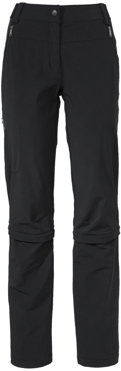 Vaude Farley Stretch Capri T-Zip III Damenhose schwarz 48 - Damenhosen, -röcke & -kleider