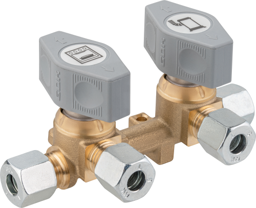 Verteilerblock - Gasadapter und -kupplung von GOK