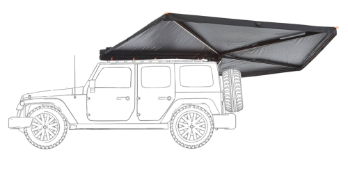 Vickywood Branch SC 270° Softcover Seitenmarkise links 2 Meter wasserdicht und UV-beständig - Sonnensegel & Vordächer