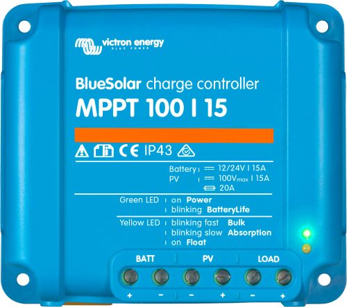 Victron BlueSolar MPPT 100/15 Solar-Laderegler 100 V / 15 A - Solar-Laderegler von Victron Energy