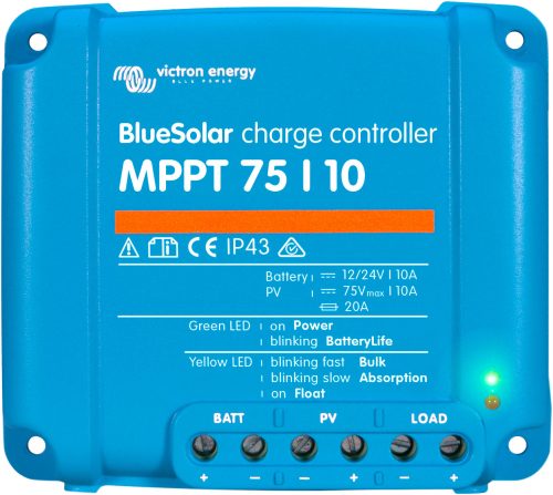 Victron BlueSolar MPPT 75/10 Solar-Laderegler 75V / 10 A - Solar-Laderegler von Victron Energy