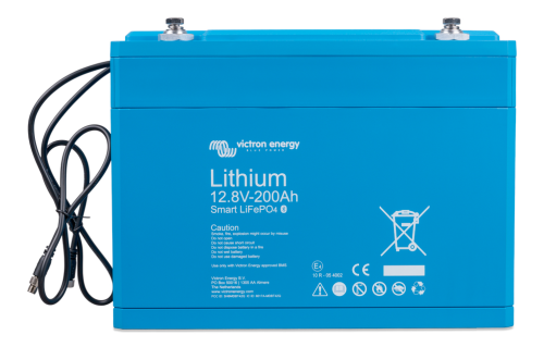 Victron Energy LFP Smart 12,8 / 200 Lithiumbatterie 12 V 200 Ah - Fahrzeug-Batterien