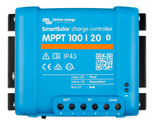 Victron Energy SmartSolar 100/20  MPPT Solarladeregler 20 A 12 / 24 / 48 V - Solar-Laderegler