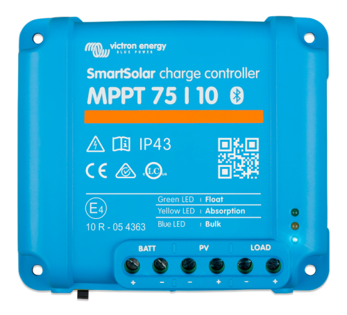 Victron Energy SmartSolar 75/10 MPPT Solarladeregler 10 A 12 / 24 V  - Solar-Laderegler