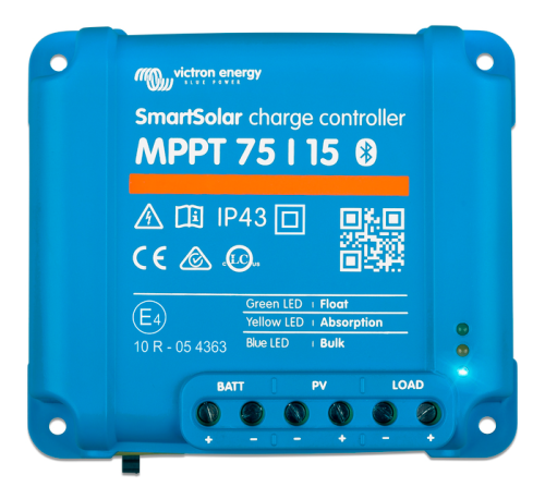 Victron Energy SmartSolar 75/15 MPPT Solarladeregler 10 A 12 / 24 V  - Solar-Laderegler