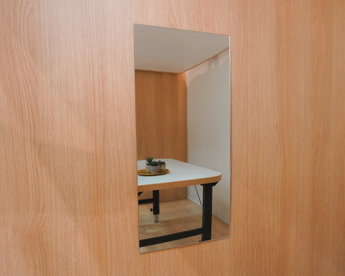 VierTec Camping-Spiegel für Wohnmobil & Camper selbstklebend Acrylglas Rechteckig 120 x 30 cm - Möbelzubehör