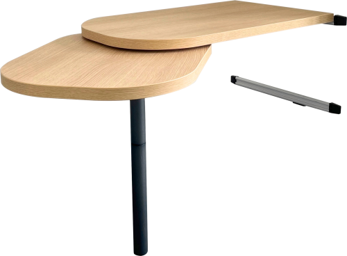 VierTec Tisch-Komplettsystem mit Tischplatte / Ausdrehplatte und Tischgestell  - Tischgestelle & Tischbeine