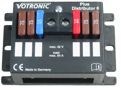 Votronic Plus-Distributor 6 Stromkreisverteiler 90 x 38 x 60 mm - Wechselrichter & Spannungswandler