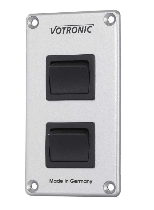 Votronic Schalter-Panel 2 x 16 A S für die Bordelektrik - Schalter, Taster & Rahmen