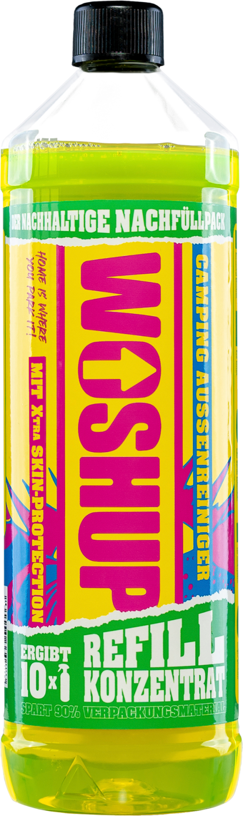 WOSHUP! Camping Cleaner Außenreiniger für Wohnwagen und Wohnmobile Refill Konzentrat 1 Liter - Außenbereich & Lack