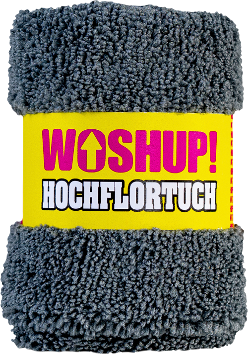 WOSHUP! Hochflor Reinigungstuch mit Hochflor- und Mikrofaserseite 40 x 40 cm - Bürsten, Schwämme, Tücher