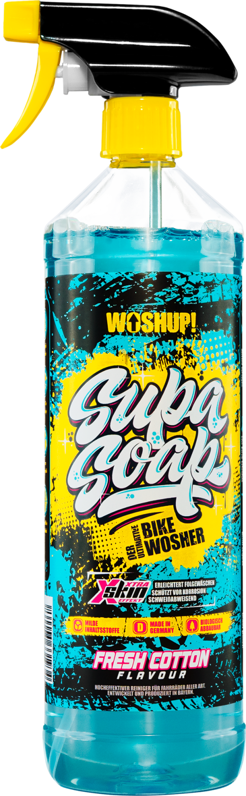 WOSHUP! Supa Soap Fresh Cotton Fahrradreiniger 1 Liter - Außenbereich & Lack