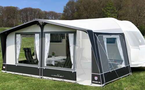 Walker Dynamic 250 Wohnwagen Vorzelt mit Glasfibergestänge Größe 1020 Umlaufmaß 1006 - 1035 cm - Wohnwagenvorzelte