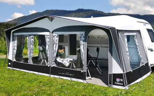 Walker Fusion II 240 Vorzelt Stahlgestänge 1110 Umlaufmaß 1096 - 1125 cm - Wohnwagenvorzelte