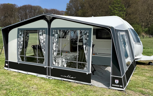 Walker Scandic 300 Wohnwagenvorzelt passend für Hobby Beachy 450 mit Glasfasergestänge - Wohnwagenvorzelte
