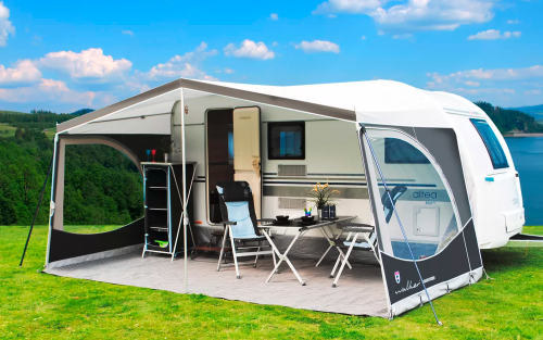 Walker Weekender 240 Sonnendach Stahlgestänge 990 Umlaufmaß 976 - 1005 cm anthrazit - Wohnwagenvorzelte