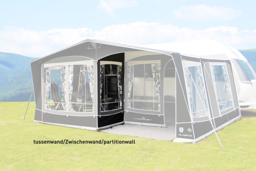 Walker Zwischenwand für Winkelkombination passend zu Palladium-Zelt - Markisenvorzelte & Wände