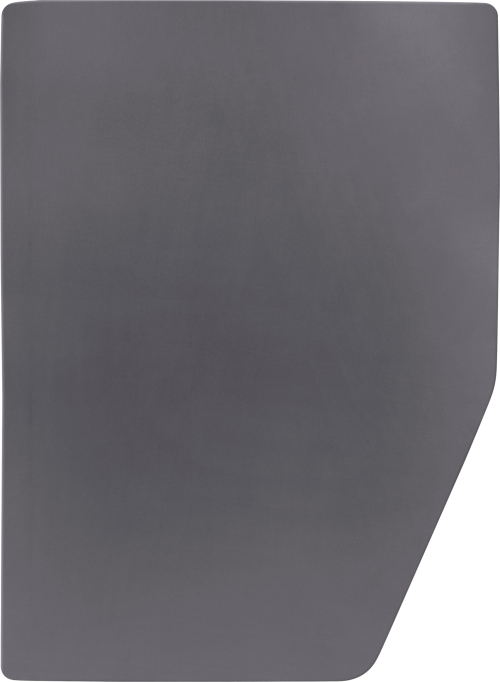 Walra Spannbetttuch Jersey stretch Multifit Anthrazit für Französisches Bett rechte Ecke - Spannbetttücher & Bettwäsche