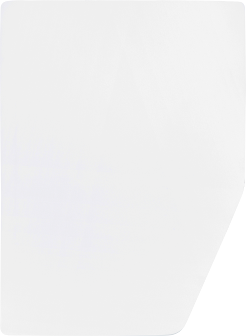 Walra Spannbetttuch Jersey stretch Multifit Weiß für Französisches Bett rechte Ecke - Spannbetttücher & Bettwäsche