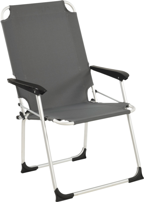 Wecamp Pirlo Klappstuhl 55 x 52 cm mit Aluminiumrahmen grau - Klappstühle