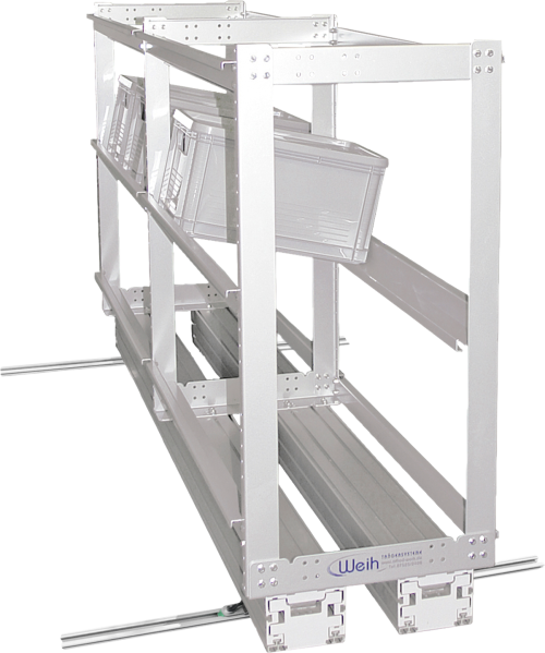 Weih-tec  Load Move R2 Heckgaragen-Regalsystem - Transportieren & Befestigen von Weih-Tex