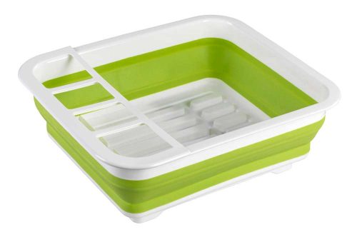 Wenko Geschirrabtropfgestell Gaia faltbar weiß/grün - Spülhilfen