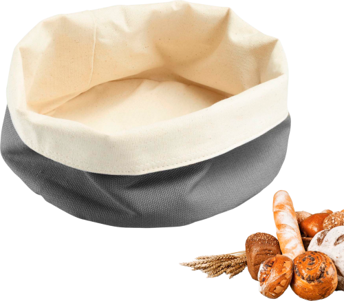 Westmark Brottasche rund 20 x 12 cm anthrazit/beige  - Sonstiges Küchenzubehör