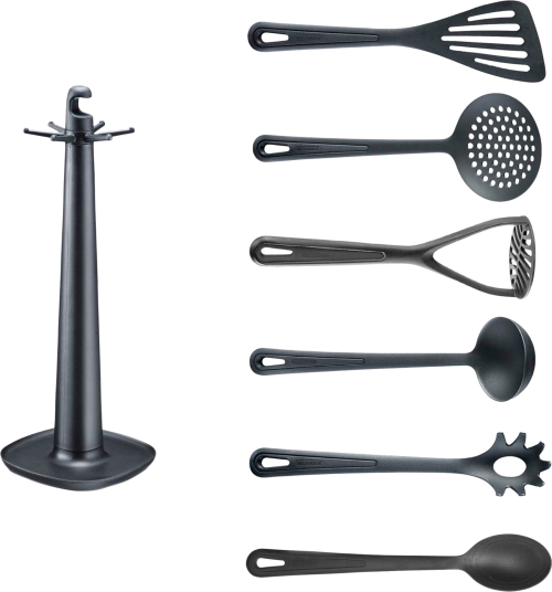 Westmark Gentle Drehständer mit Küchenhelfern 7 teilig - Kochbesteck