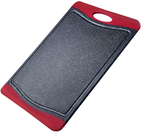 Westmark Schneidbrett 36,5 x 25 cm schwarz/rot - Schneidebretter