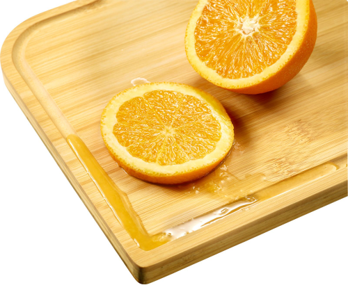 Westmark Schneidebrett Bambus mit Saftrille 33 x 23 cm - Schneidebretter