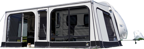 Wigo Rolli Plus Ambiente 300/13 Volleingezogenes Markisenzelt Umlaufmaß 1121-1155 cm - Markisenvorzelte & Wände