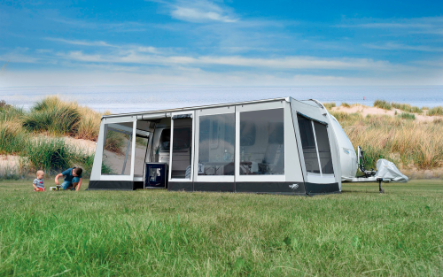 Wigo Rolli Plus Lounge Markisenzelt 250/14 Umlaufmaß 1156-1191 cm - Markisenvorzelte & Wände