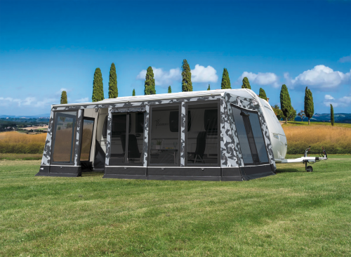 Wigo Rolli Plus Modul Vorderwand Camou Größe 13 - Markisenvorzelte & Wände