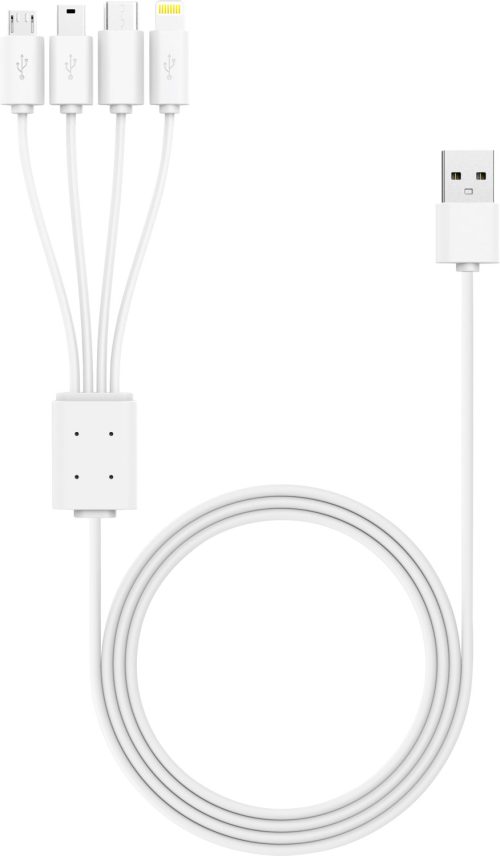XLayer Octopus 4-in-1 Multi-USB Ladekabel 1,5m - Halterungen & Fächer