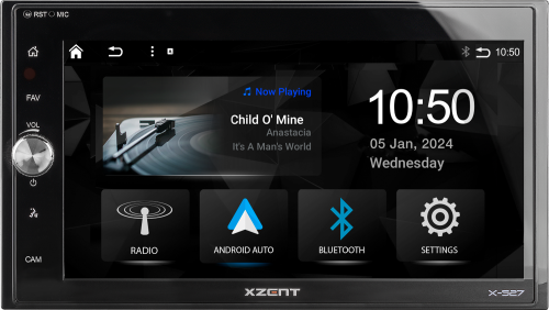 XTENT 2-Din Infotainer mit CarPlay und GAA - Navi- & Moniceiver von Xzent