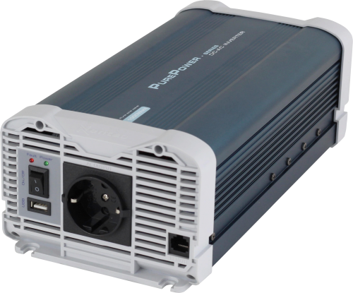 Xenteq PurePower Wechselrichter 12 V DC - 230 V AC 1000 Watt reine Sinuswelle mit App-Funktion - Wechselrichter & Spannungswandler