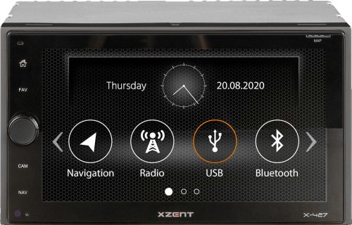 Xzent X-427 2-DIN Naviceiver Infotainmentsystem - Navigationsgeräte