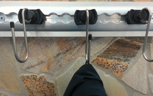 Zurrschienen Kleiderhaken Fitting 1 Stück - Halterungen und Befestigungen von Zurrschienen.com