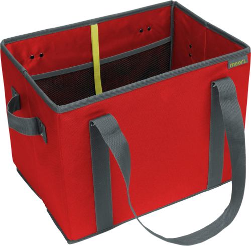 meori Faltbarer Einkaufskorb Hibiskus Rot - Faltboxen